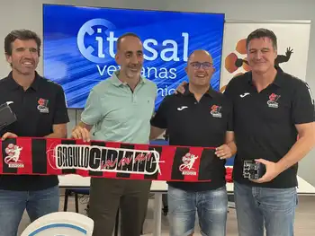 De i. a d. Samuel Trives, David Gómez Dani Gordo y Mariano Ortega.