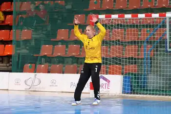 Jorge García Lloria durante un partido de la temporada