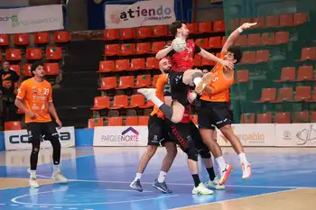 El jugador del UBU San Pablo Burgos, Miguel Malo, en un partido de la temporada.