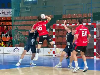 El jugador Miguel Malo durante un momento del encuentro.