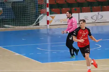 El jugador, Fabrizio Casanova, durante un partido en casa