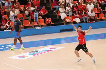 El jugador Marcos García en un partido de la temporada.