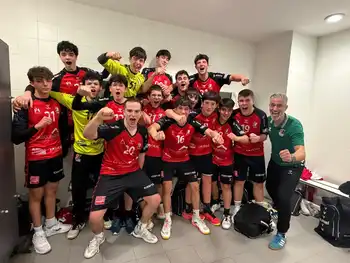 Los chicos del Alpesa durante el encuentro del fin de semana 