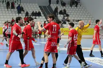 Los jugadores del UBU San Pablo en un momento del encuentro