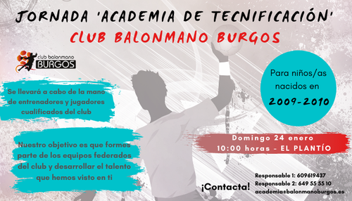 Jornada 'Academia de Tecnificación' Club Balonmano Burgos