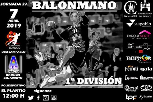 UBU San Pablo Burgos recibe este domingo al Domusvi Balonmano Arroyo