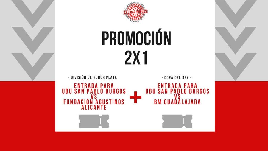 2x1 en entradas para los próximos partidos del UBU San Pablo Burgos