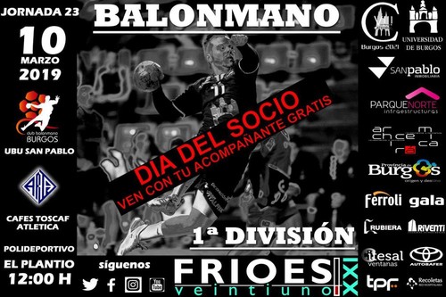 Día del socio. Ven con un acompañante gratis al partido contra el Cafes Toscaf Altética