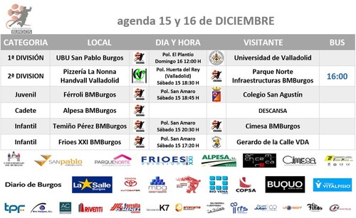 Partido de la jornada del 15 y 16 de diciembre de 2018