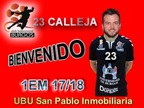 Benjamin Calleja se incorpora al UBU San Pablo Inmobiliaria